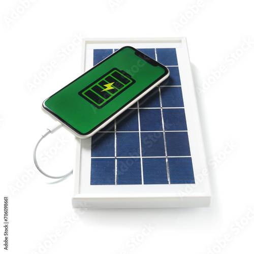 Portable solar panel with c...