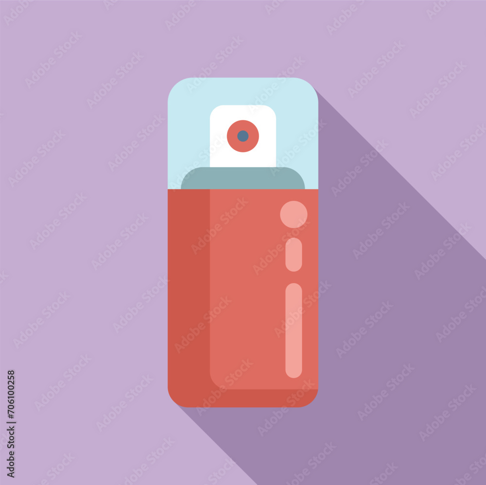 Korean sprayer icon flat vector. Makeup skin care. Acid ceramide Korean sprayer icon flat vector. Makeup skin care. Acid ceramide