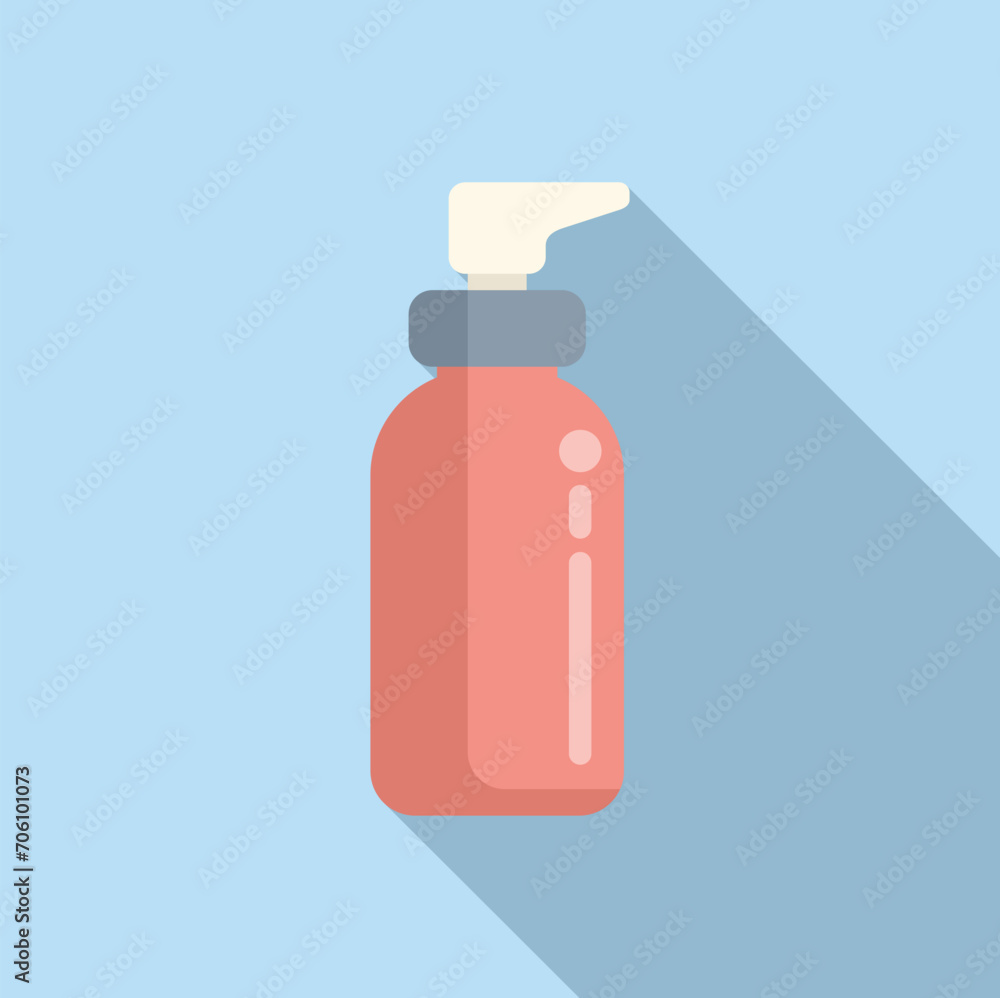 Gel dispenser korean icon flat vector. Style beauty. Fashion art Gel dispenser korean icon flat vector. Style beauty. Fashion art