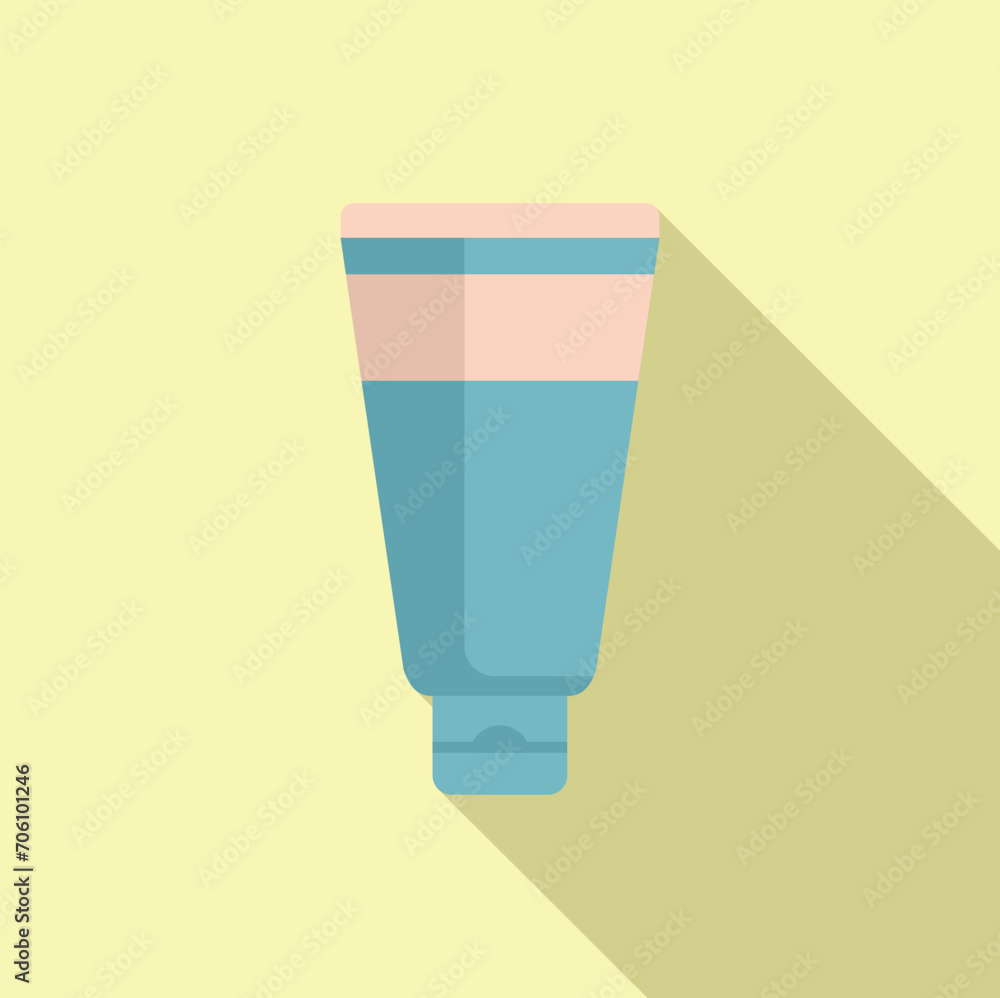 Succulent plant cream icon flat vector. Korean style. Asian container Succulent plant cream icon flat vector. Korean style. Asian container