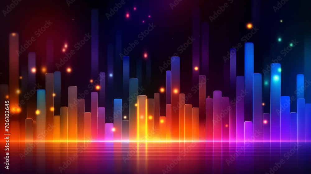 Abstract Futuristic High Tech Speed Neon Light Background Abstract Futuristic High Tech Speed Neon Light Background