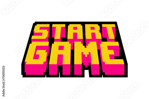 Start Game Functional Game Related Sticker