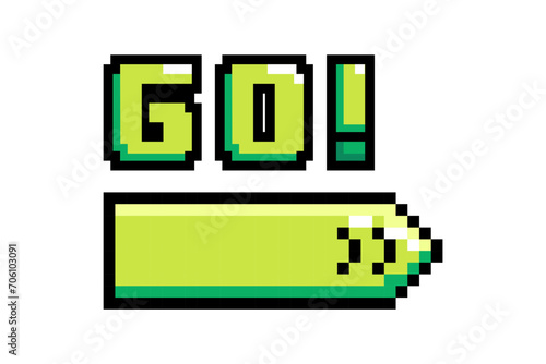 Go Button Functional Game Related Sticker
