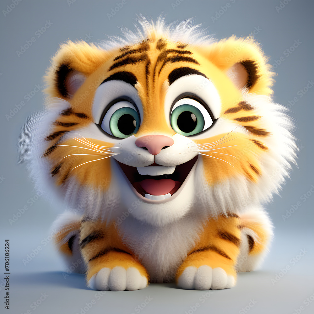 Tiger smiling 005. Generate Ai Tiger smiling 005. Generate Ai