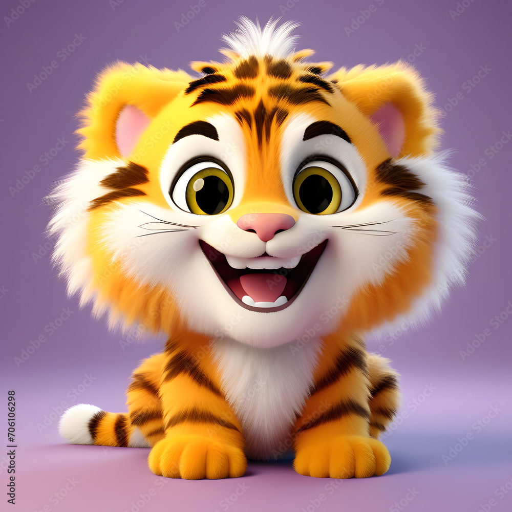 Tiger smiling 006. Generate Ai Tiger smiling 006. Generate Ai