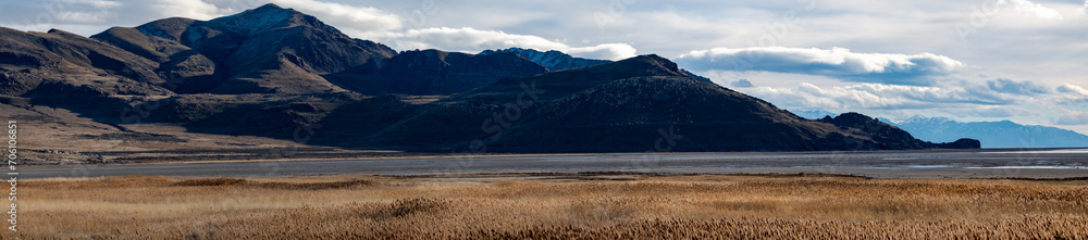Mountains and the Great Salt Lake - panorama