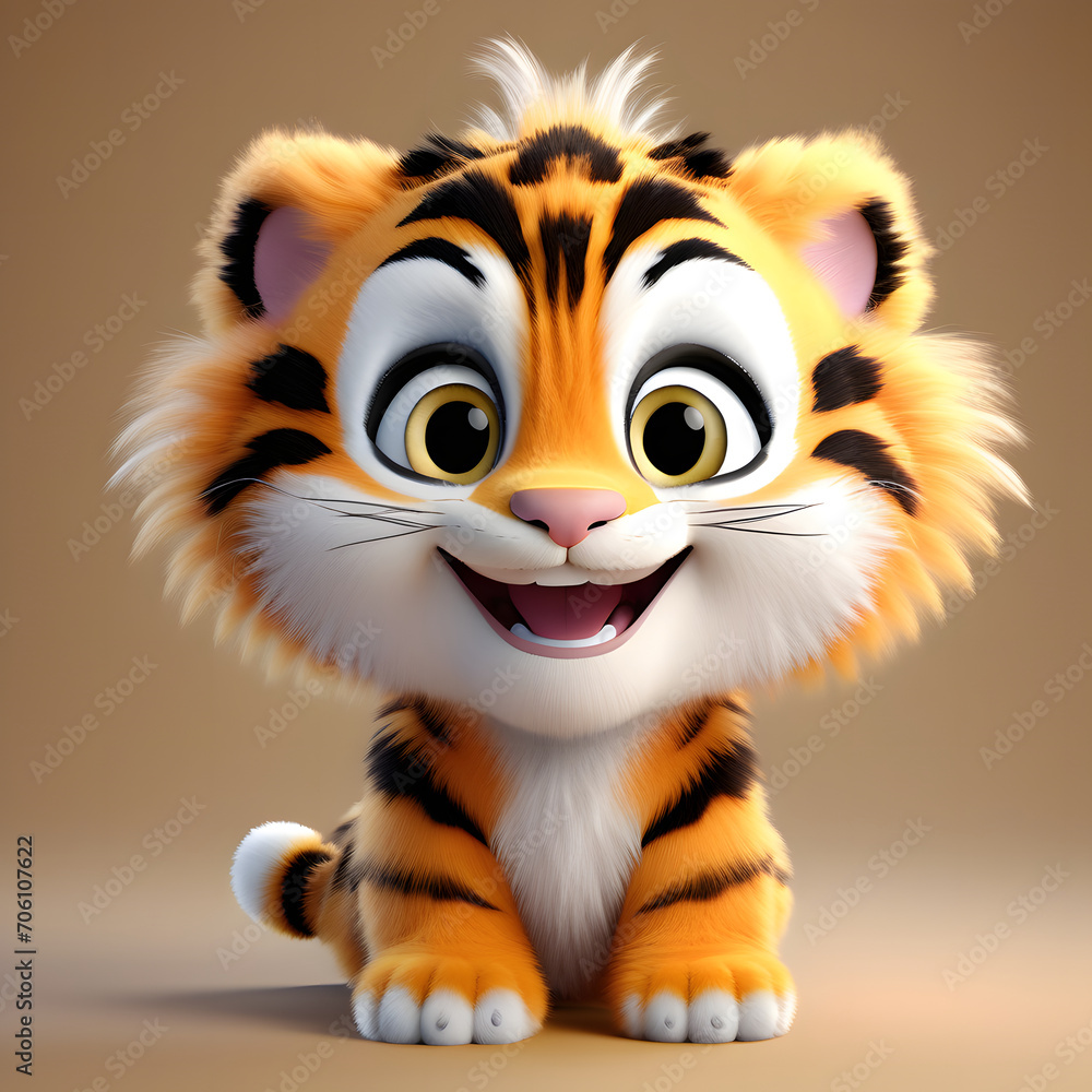 Tiger smiling 022. Generate Ai Tiger smiling 022. Generate Ai