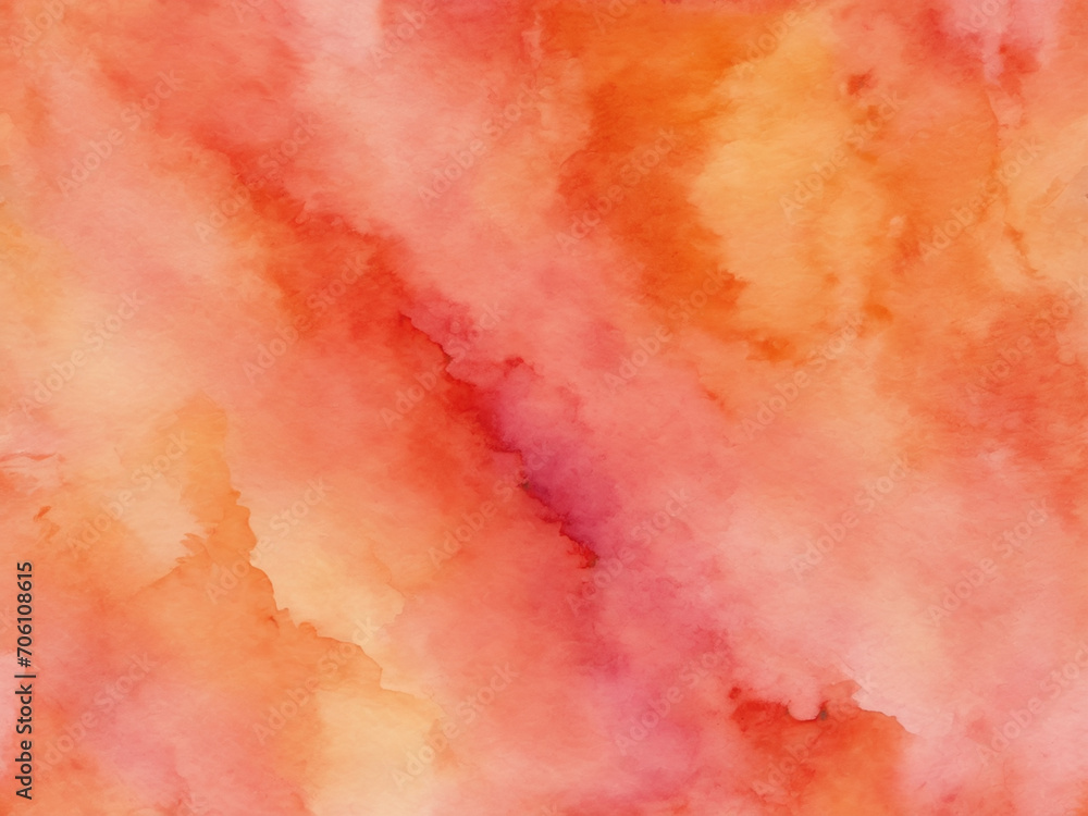 Vivid watercolor blend with peachy tones background - generated by ai Vivid watercolor blend with peachy tones background - generated by ai