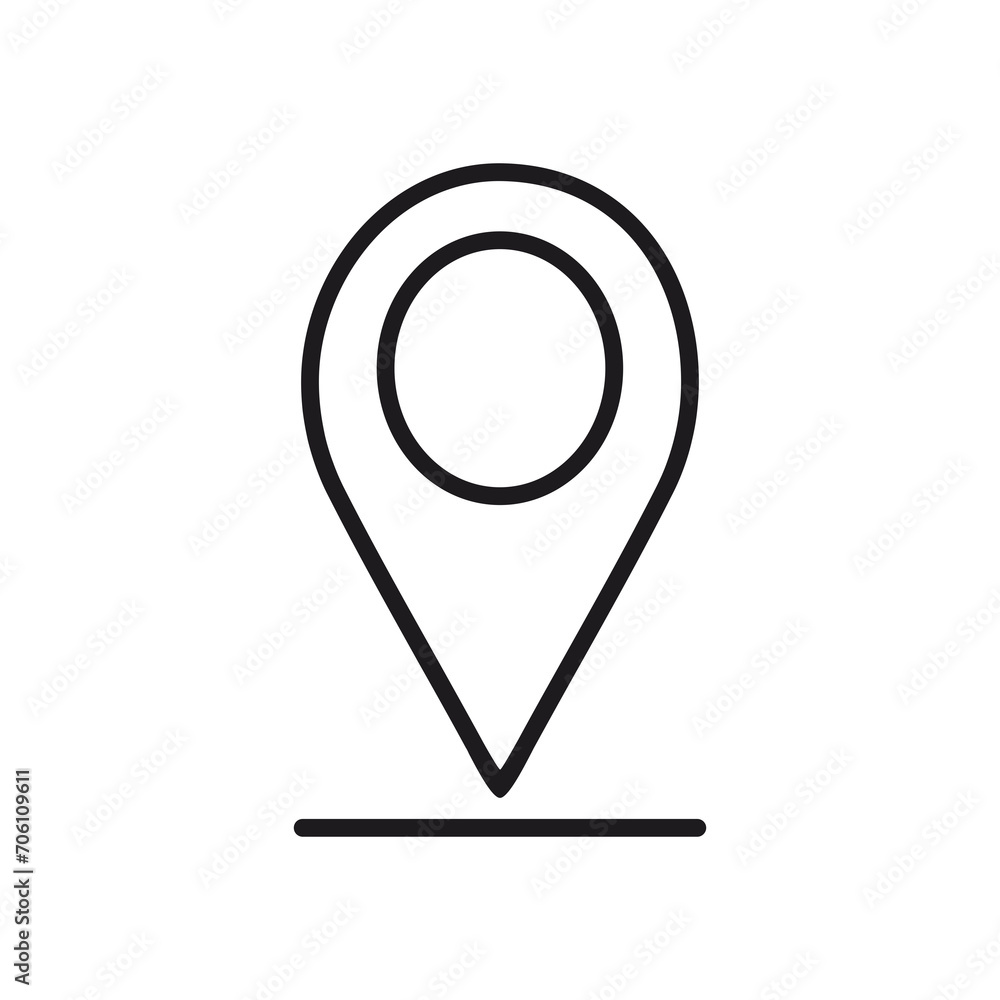 Location icon on transparent background Location icon on transparent background