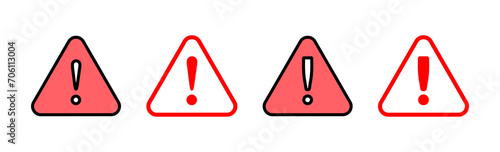 Exclamation danger sign illustration. attention sign and symbol. Hazard warning attention sign