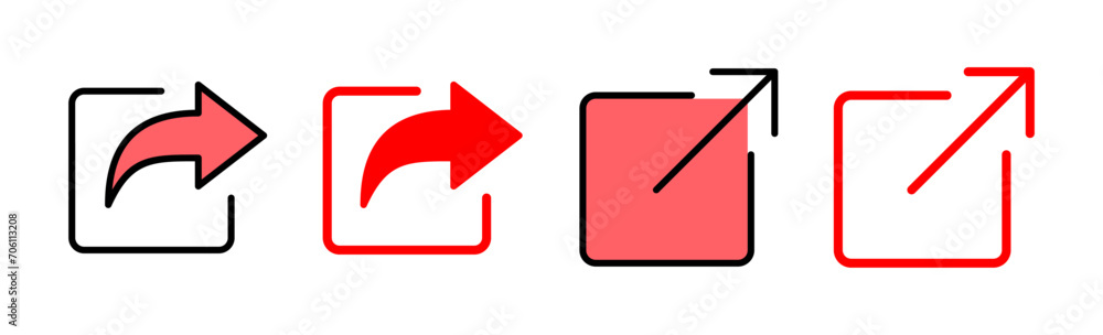 Share icon set illustration. Sharing sign and symbol Share icon set illustration. Sharing sign and symbol