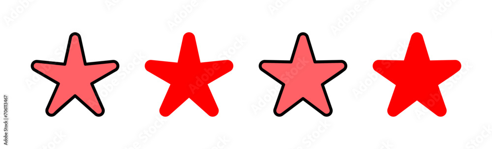Star Icon set illustration. rating sign and symbol. favourite star icon Star Icon set illustration. rating sign and symbol. favourite star icon