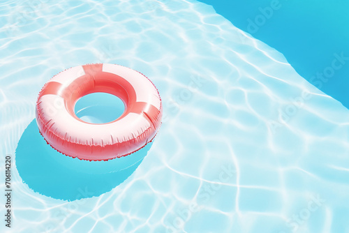 swimming pool floats, Summer swimming pool full of fun floats, View from above