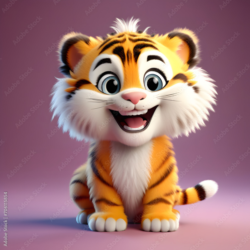 Tiger smiling 031. Generate Ai Tiger smiling 031. Generate Ai