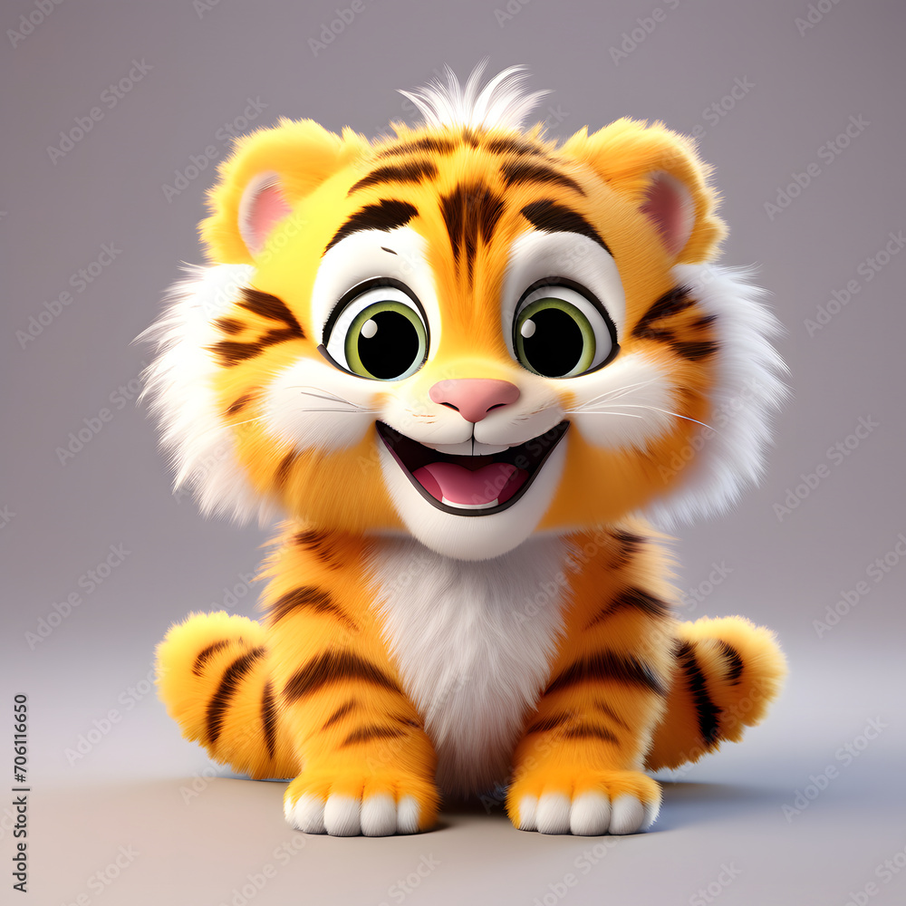 Tiger smiling 043. Generate Ai Tiger smiling 043. Generate Ai