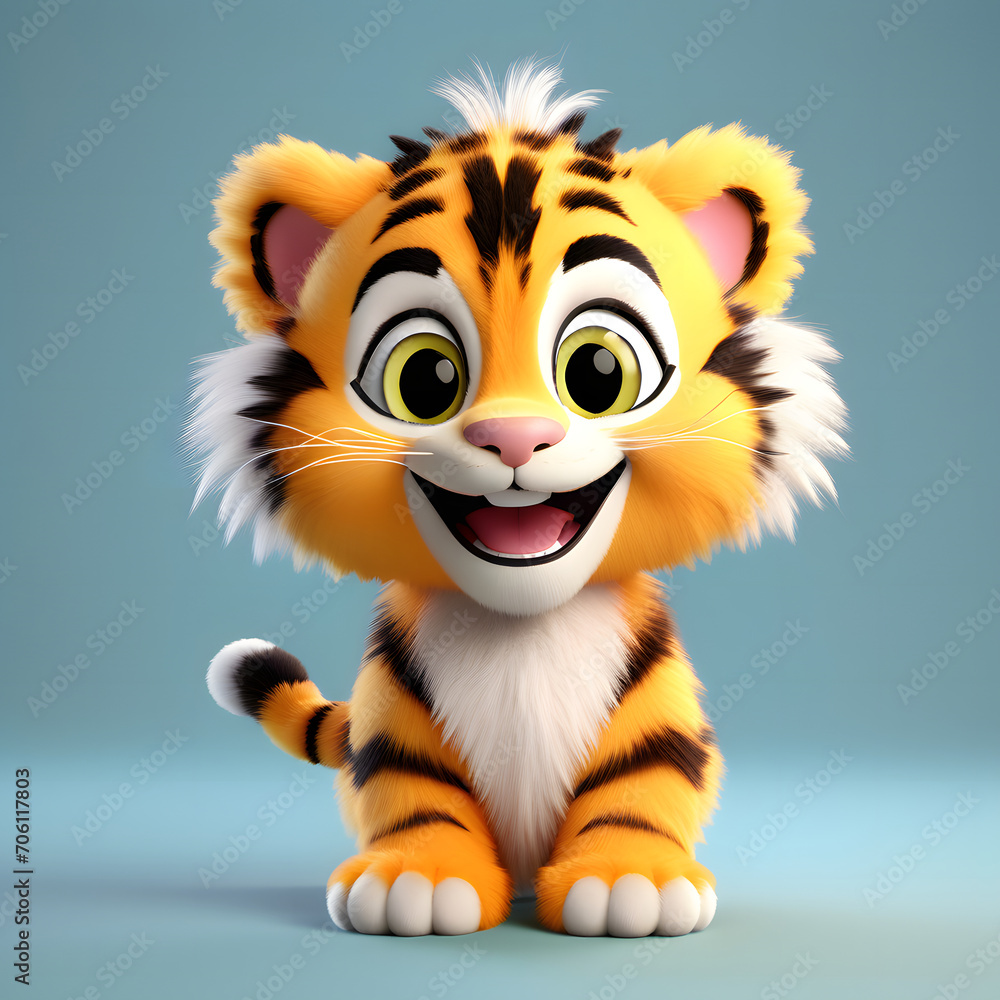 Tiger smiling 053. Generate Ai Tiger smiling 053. Generate Ai