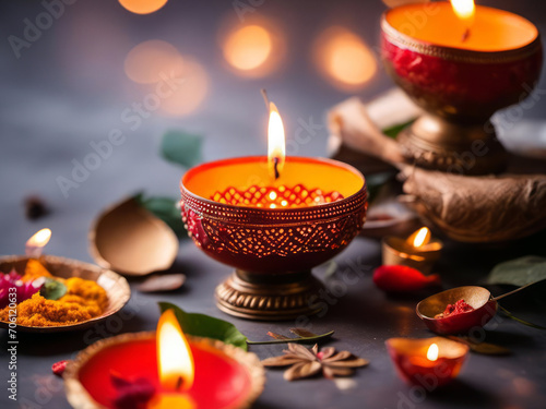 Diwali festival of lights background, profesional photo shoot, perfect photo