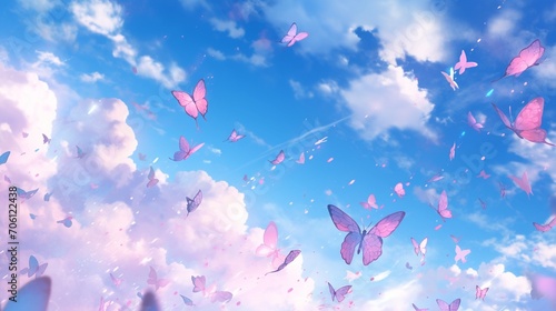 空を舞う蝶々2