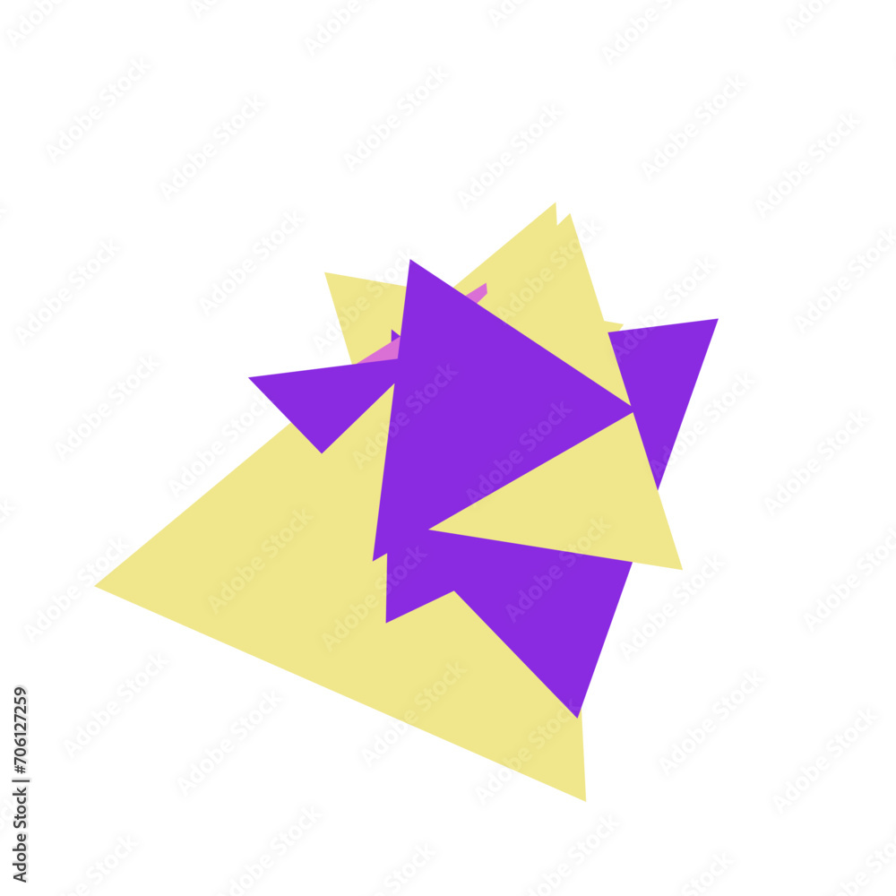 An abstract cut out triangle spiral burst design element. An abstract cut out triangle spiral burst design element.