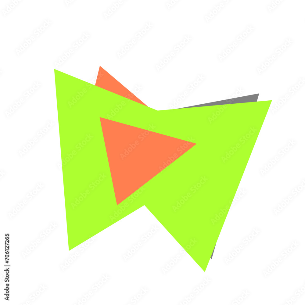 An abstract cut out triangle spiral burst design element. An abstract cut out triangle spiral burst design element.