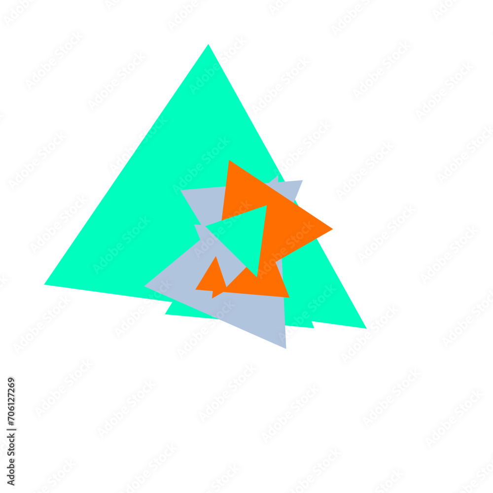 An abstract cut out triangle spiral burst design element. An abstract cut out triangle spiral burst design element.