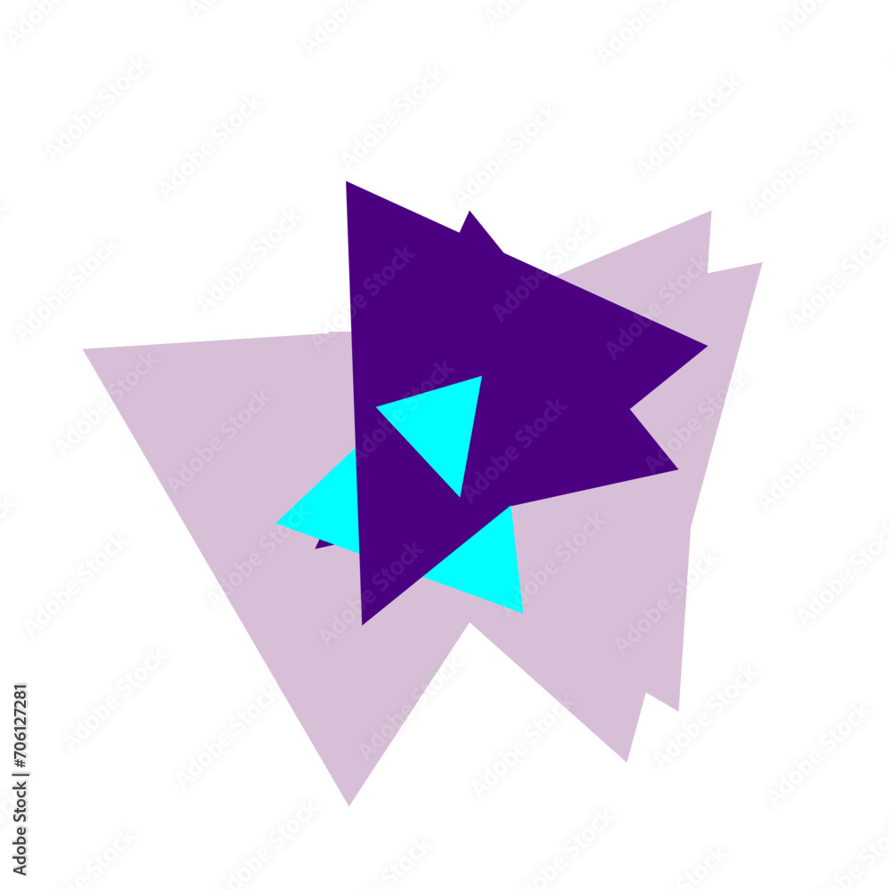 An abstract cut out triangle spiral burst design element. An abstract cut out triangle spiral burst design element.