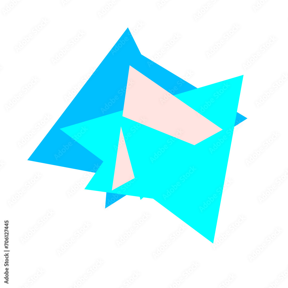 An abstract cut out triangle spiral burst design element. An abstract cut out triangle spiral burst design element.