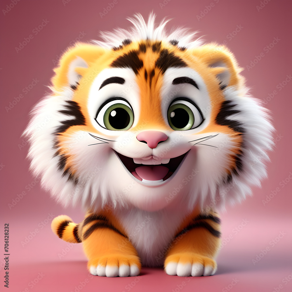 Tiger smiling 084. Generate Ai Tiger smiling 084. Generate Ai