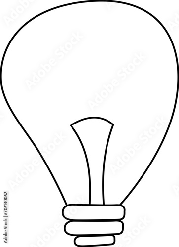 Light Bulb Outline Doodle