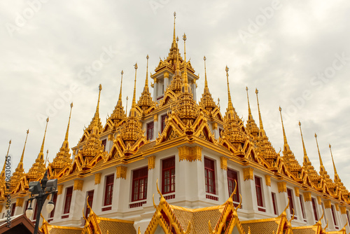 Wat Ratchanatdaram Woravihara, Loha Prasat temple at Bangkok city © Tatiana Kashko