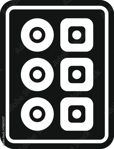 Top view food lunch icon simple vector. Street away box. Cook loaf