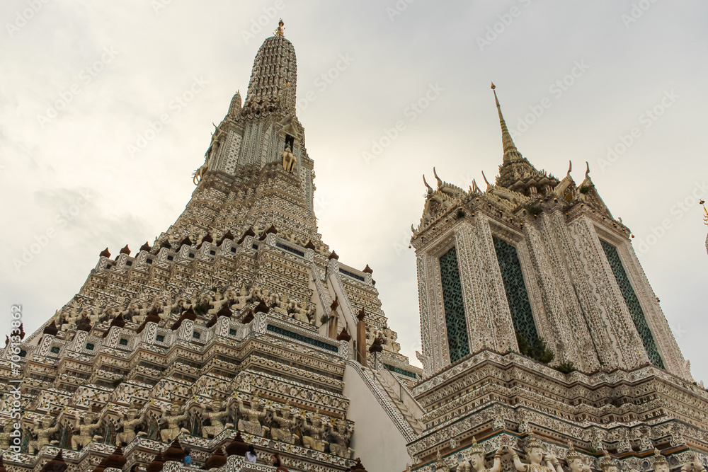 Wat Arun Ratchawararam Ratchaworawihan is a beautiful temple, Bangkok, Thailand