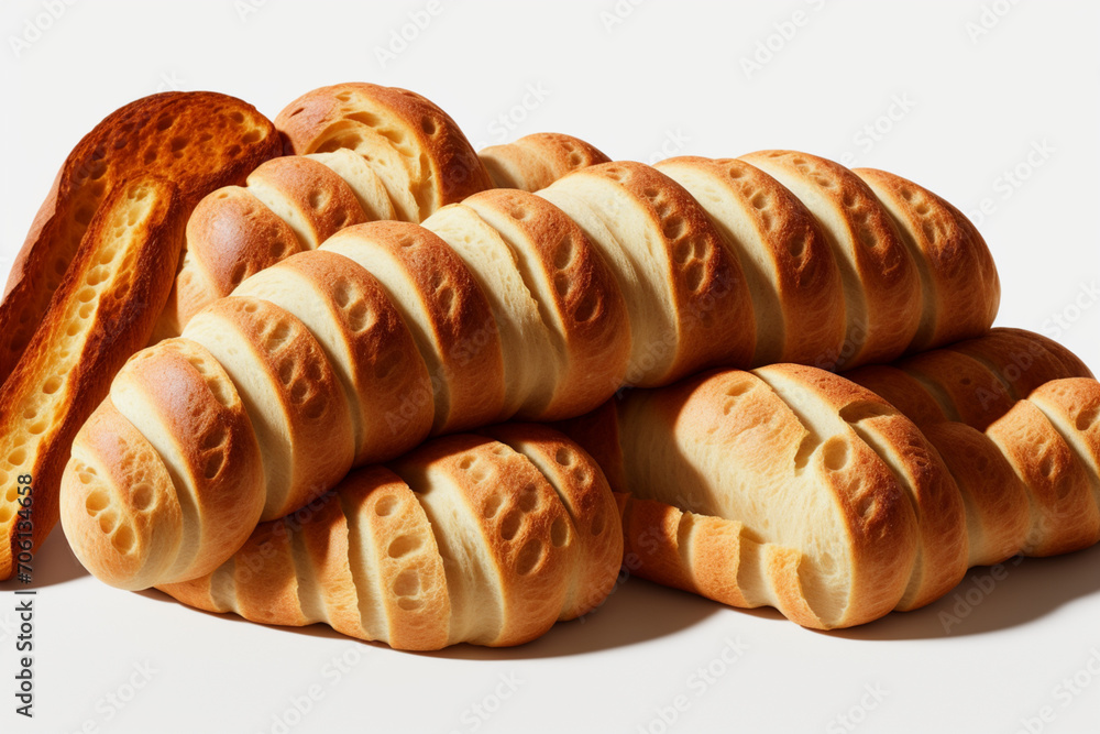 Baguette in a Basic Scene. generative AI.