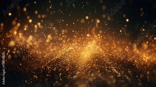 abstract gold particle background