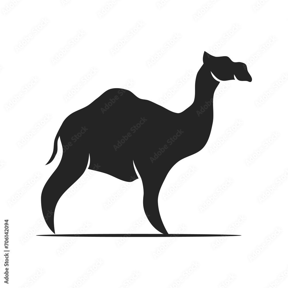 Camel Logo template Isolated. Brand Identity. Icon Abstract Vector graphic