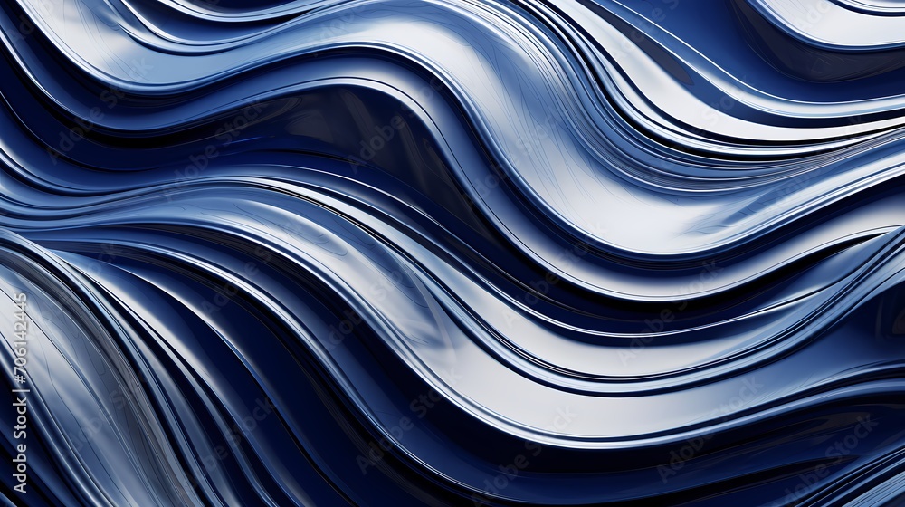Liquid mercury ripples in shades of silver and cobalt, creating a futuristic and metallic dreamscape. Liquid mercury ripples in shades of silver and cobalt, creating a futuristic and metallic dreamscape.