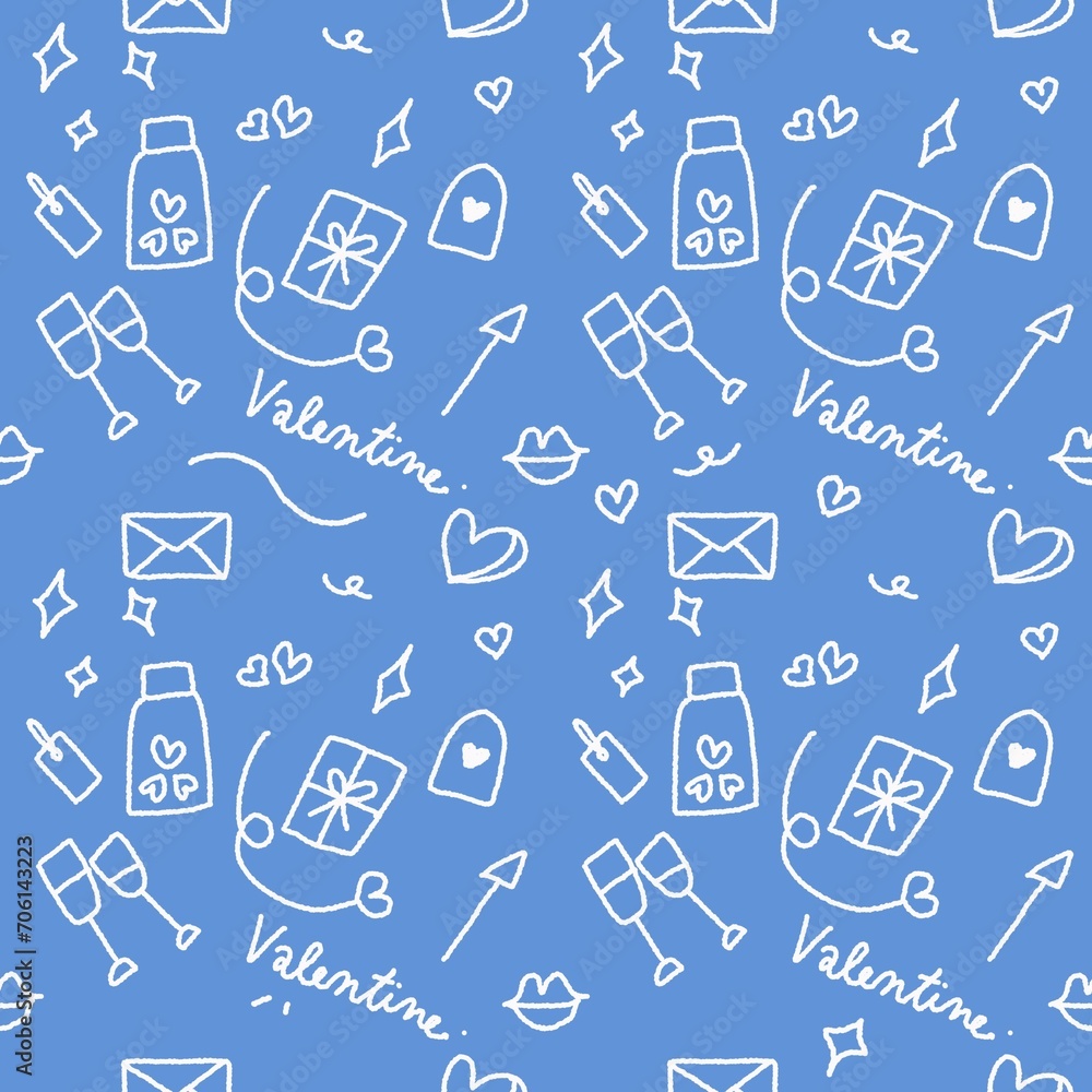 Love valentine pattern