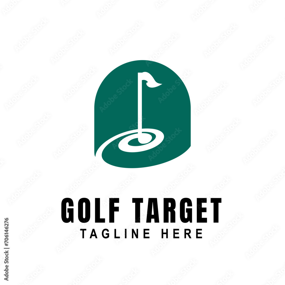 Golf Target Icon Logo Design Element vector illustration Golf Target Icon Logo Design Element vector illustration