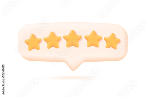 Five star customer satisfaction level Service popularity rating