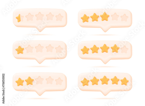 Five star customer satisfaction level Service popularity rating