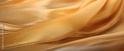 Honey gold silk forming warm and inviting patterns against a neutral canvas
