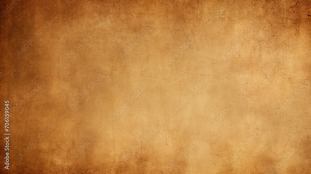 Textured Weathered Old Beige Parchment Background - obrazy, fototapety, plakaty 