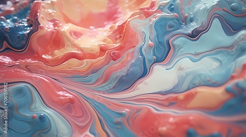 In high definition, witness the lively burst of colors as the camera focuses on detailed marble texture
