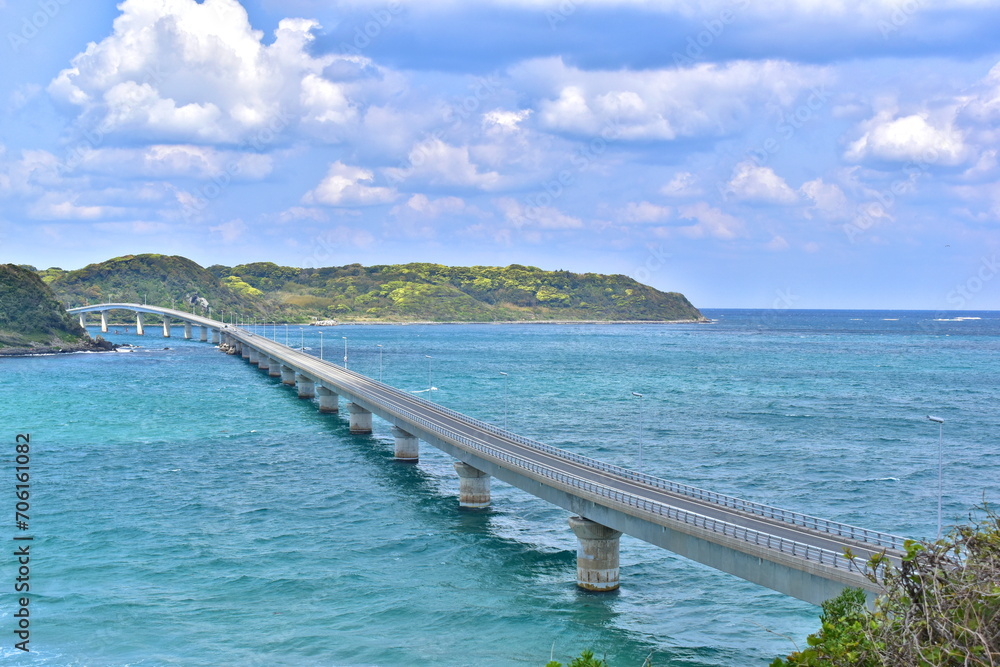 角島大橋　山口　日本海