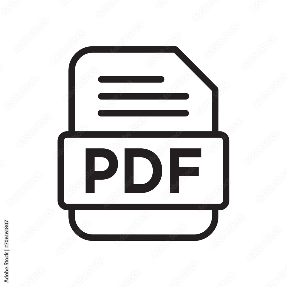 pdf file icon design vector template pdf file icon design vector template