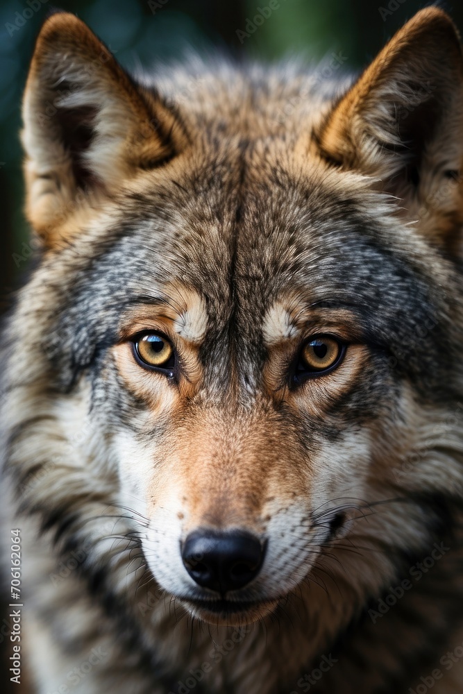 Fototapeta premium gray wolf portrait