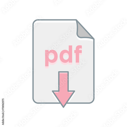 pdf file icon design vector template © supriadi
