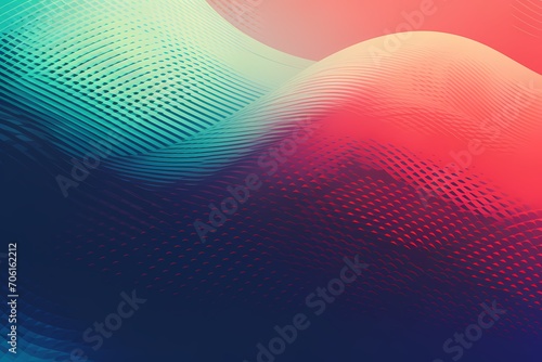 Intricate halftone patterns intertwining with abstract gradients  producing a visually compelling and modern aesthetic.
