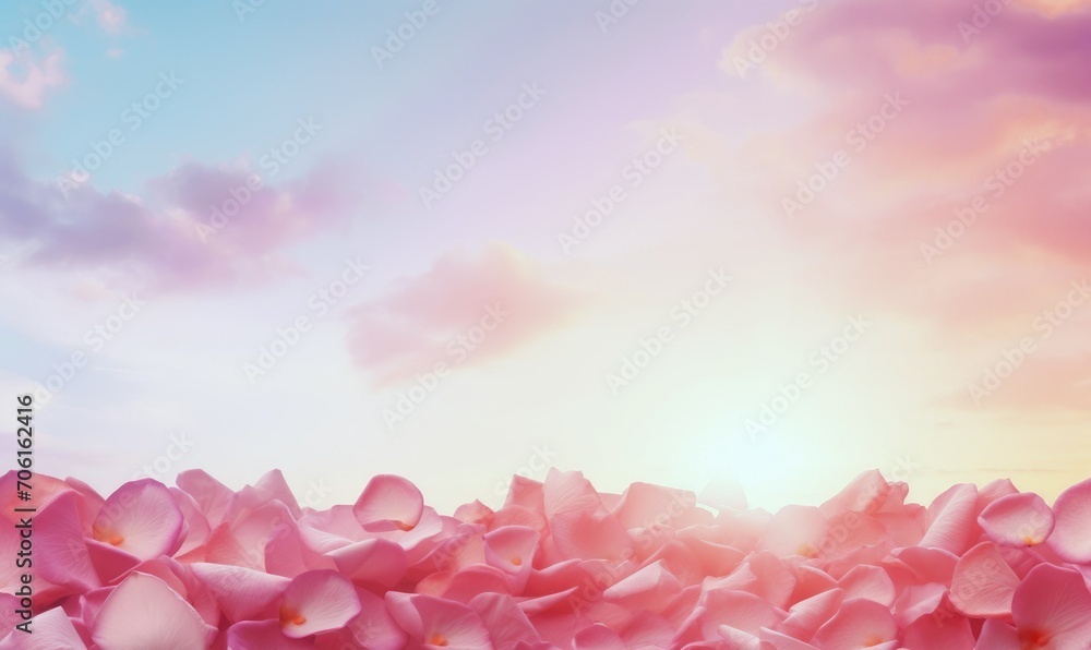 Pink rose petal Abstract background for Valentine