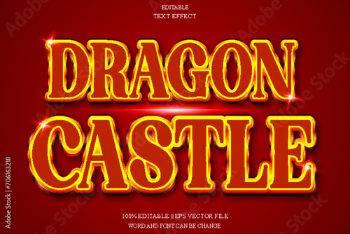 Dragon castle Editable Text Effect